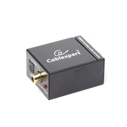Audio adapteris Gembird 2xRCA - Toslink, melns