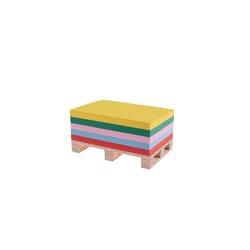 Piezīmju papīrs 80x120mm, krāsains, līmēts, 400 lapas