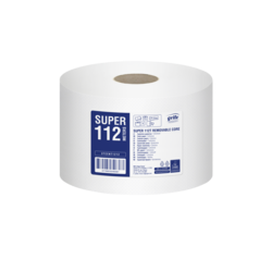 Tualetes papīrs Grite Super T9, 112T ar izņemamu serdi, 2 slāņi, 112m, 12 ruļļi/iep.