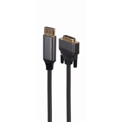 Video kabelis Gembird DisplayPort - DVI-D (24+1), 1.8m, melns