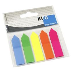 Marķēšanas indeksi, 12x43mm, 25x5 krāsas, bultas veidā, plastikāta