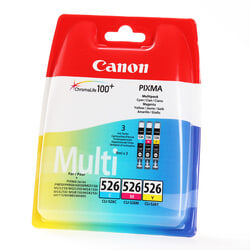 Tintes kasete Canon CLI-526Y/M/C krāsu komplekts