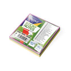 Līmlapiņas Z-veida, 75 x 75mm, asorti, 100 lp., Forpus