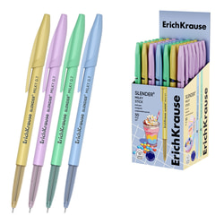 Pildspalva lodīšu, zila, 0.7mm, Erich Krause Slender Stick Milky