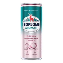 Minerālūdens Borjomi Aromati, ar ķiršu un granātābolu garšu, CAN, 330ml