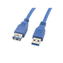 USB kabelis Lanberg USB-A, 3.2 Gen 1, pagarinātājs, 1.8m, zils