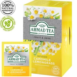 Zāļu tēja Ahmad, Camomile & Lemongrass, 20 gab.