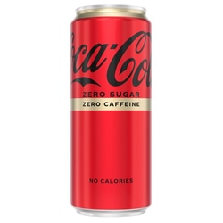 Atspirdzinošais dzēriens Coca Cola Zero, bez kofeīna, 330ml