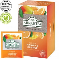 Augļu tēja Ahmad, Mango & Orange, 20 gab.