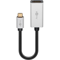 Video adapteris Goobay USB-C - HDMI, 15cm, pelēks
