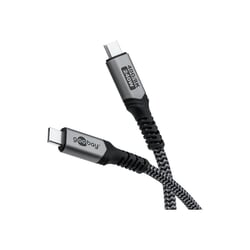 USB kabelis Goobay USB-C - USB-C, USB4, PD 240W, 8K60Hz, 1.5m, pelēks