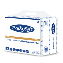 Papīra dvieļi - salvetes BulkySoft Luxury, Z-fold, H2, 3 slāņi, 140 loksnes, 15 pac./iepak.