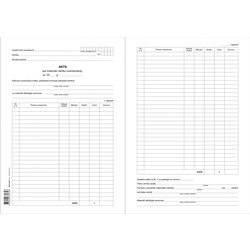 LUMINOR Akts "Materiālu uzskaite" ar unikālu numerāciju, A4, 100gab