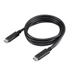 USB kabelis Lenovo USB-C - USB-C, 3.2 Gen 2, PD 100W, 1m, melns